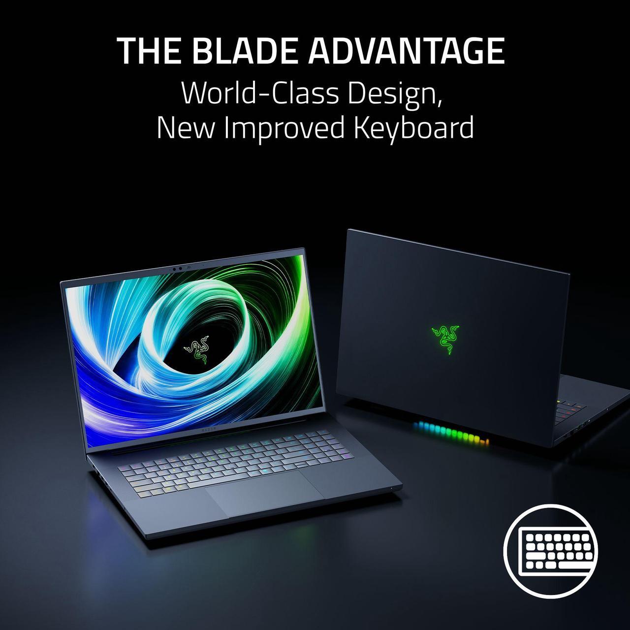 Alt view image 10 of 10 - Razer Blade 18 - 18" GeForce RTX 5090 Laptop GPU - Intel Core Ultra 9 275HX  - 32GB Memory - 2TB SSD M.2 NVMe PCIe 4.0 SSD - Windows 11 Home - Gaming Laptop - 240 Hz (RZ09-05299ER4-R3U1 )