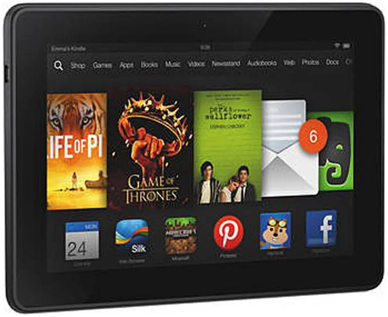 Alt view image 2 of 3 - Amazon Kindle Fire HDX 7" Tablet – 16GB WiFi includes Special Offers