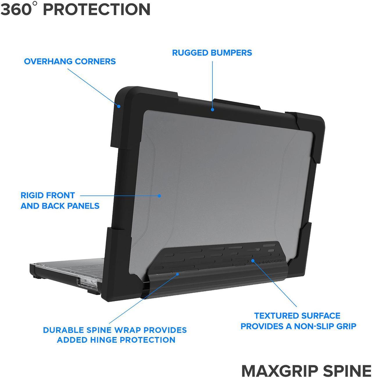 Alt view image 3 of 10 - MAXCases HP-ESS-G6EE-BLK Extreme Shell-S for HP G6 EE Chromebook Clamshell 11.6 inch Laptops (Black)