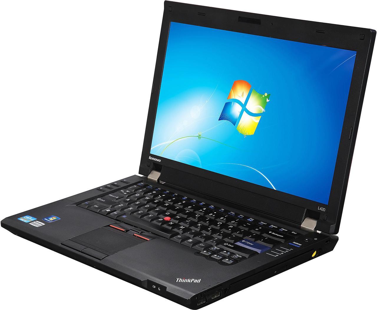 ThinkPad Laptop L Series Intel Core i3-2350M 4GB Memory 320GB HDD 14.0" Windows 7 Professional L420