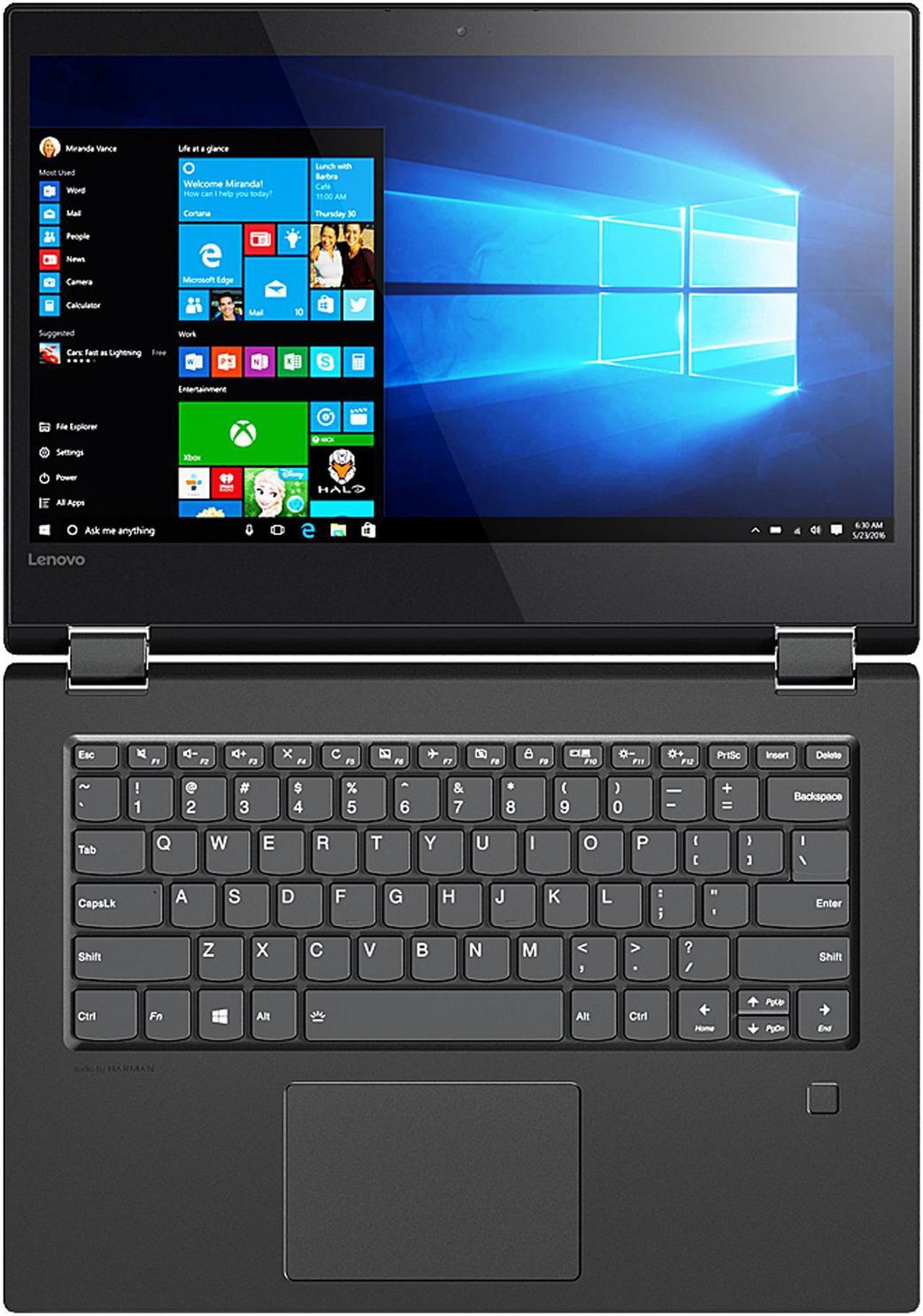 Alt view image 5 of 16 - Lenovo Flex 5 1470 80XA0001US Intel Core i5 7th Gen 7200U (2.50 GHz) 8 GB Memory 128 GB SSD 14" Touchscreen 1920 x 1080 Convertible 2-in-1 Laptop Windows 10 Home 64-Bit