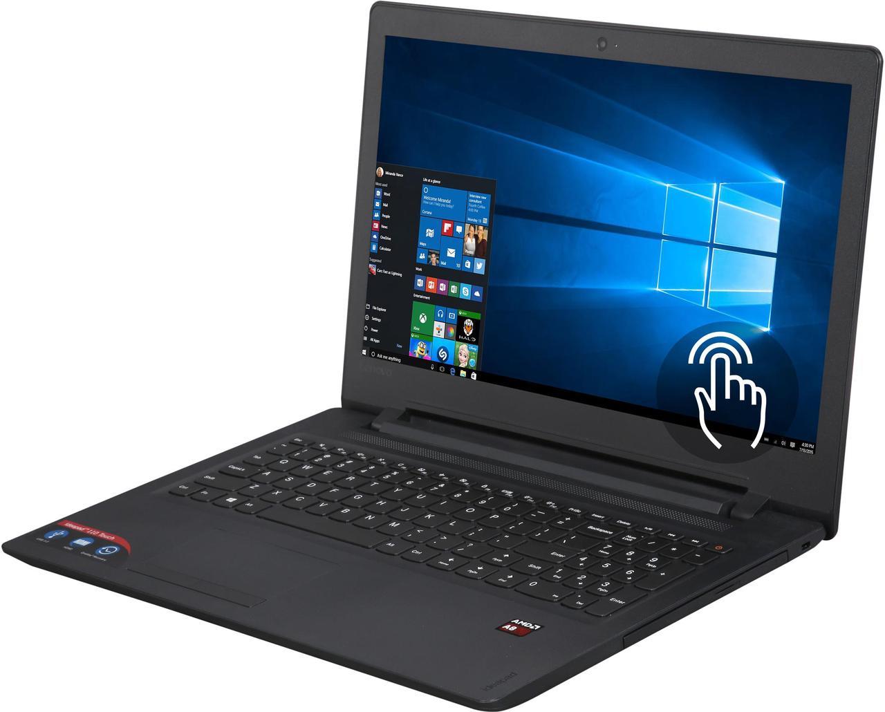 Lenovo Laptop IdeaPad 110 AMD A8-7410 8GB Memory 1TB HDD AMD Radeon R5 Series 15.6" Touchscreen Windows 10 Home 64-Bit Touch-15ACL (80V7000CUS)