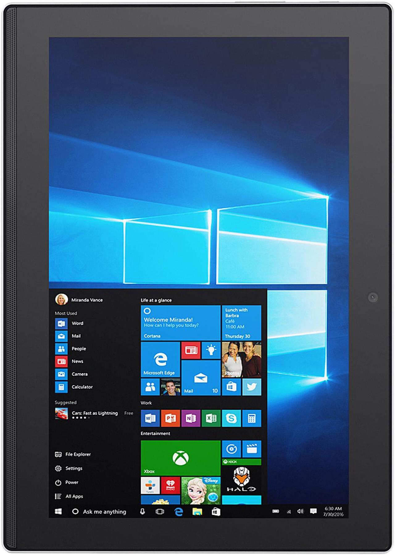 Alt view image 14 of 20 - Lenovo Miix Intel Atom x5-Z8350 2GB Memory 64 GB eMMC SSD Intel HD Graphics 400 10.1" Touch Screen 1280 x 800 Detachable 2-in-1 Laptop Windows 10 Home 320 (80XF000DUS)