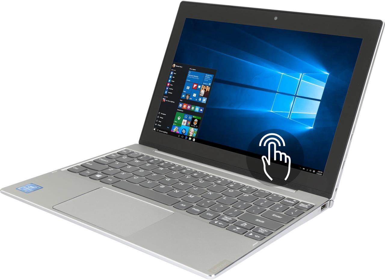 Main image of Lenovo Miix Intel Atom x5-Z8350 2GB Memory 64 GB eMMC SSD Intel HD Graphics 400 10.1" Touch Screen 1280 x 800 Detachable 2-in-1 Laptop Windows 10 Home 320 (80XF000DUS)