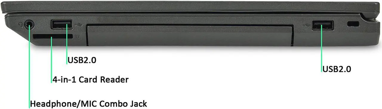 Alt view image 3 of 4 - Lenovo ThinkPad L440 Laptop Intel Core i5 4th Gen 4300M (2.60 GHz) 8 GB Memory 240 GB SSD 14.0" Windows 10 Pro 64-bit Grade A