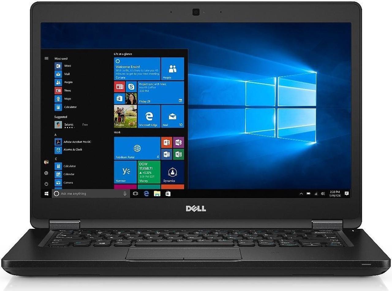 Dell Latitude 14-5480 Intel Core i5-7300HQ X4 2.5GHz 8GB 256GB SSD, Black (Certified Refurbished)