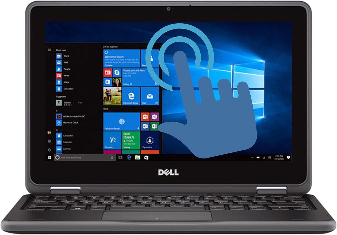 Main image of DELL Laptop Intel Pentium N4200 4GB Memory 128 GB SSD 11.6" Touch Screen Windows 10 Pro 64bit 3189