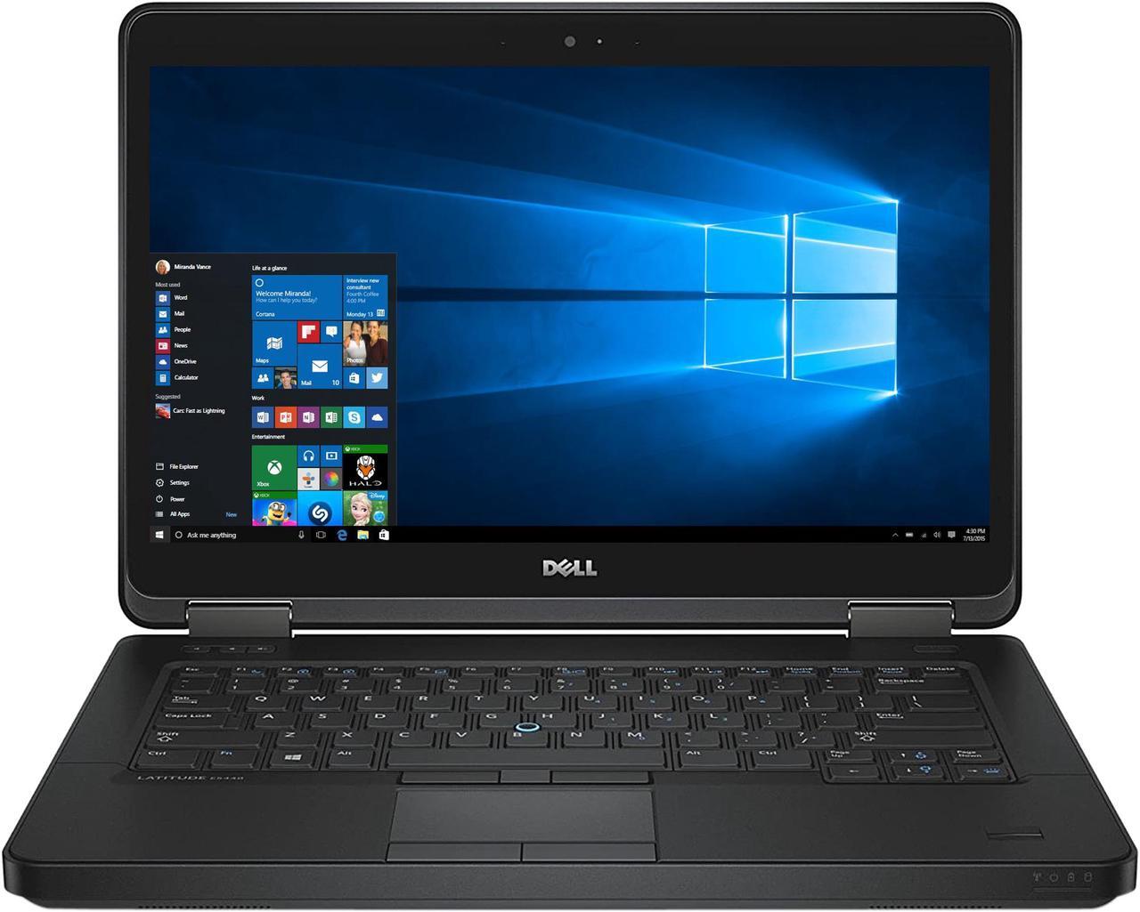 Main image of DELL Grade A Laptop Latitude Intel Core i3-4010U 8GB Memory 128 GB SSD Intel HD Graphics 4400 14.0" Non-Touch Screen Windows 10 Pro 64-bit E5440