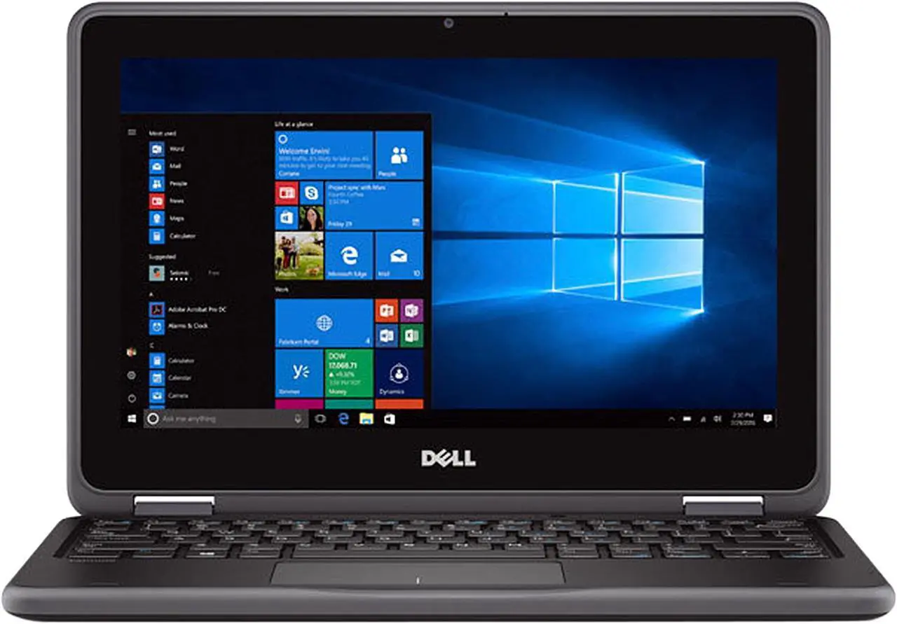 Main image of DELL Laptop 3189 Intel Pentium N4200 (1.10GHz) 4 GB Memory 128 GB SSD Intel HD Graphics 505 11.6" Touchscreen Windows 10 Pro 64-bit Grade C