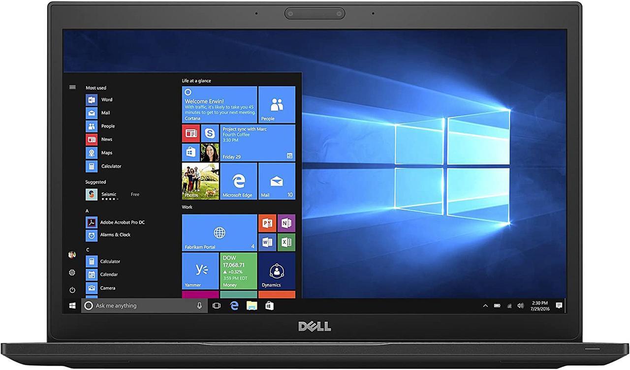 DELL Grade B Laptop Latitude Intel Core i7-6600U 16GB Memory 256 GB SSD Intel HD Graphics 520 12.5" Windows 10 Pro 64-bit 7280