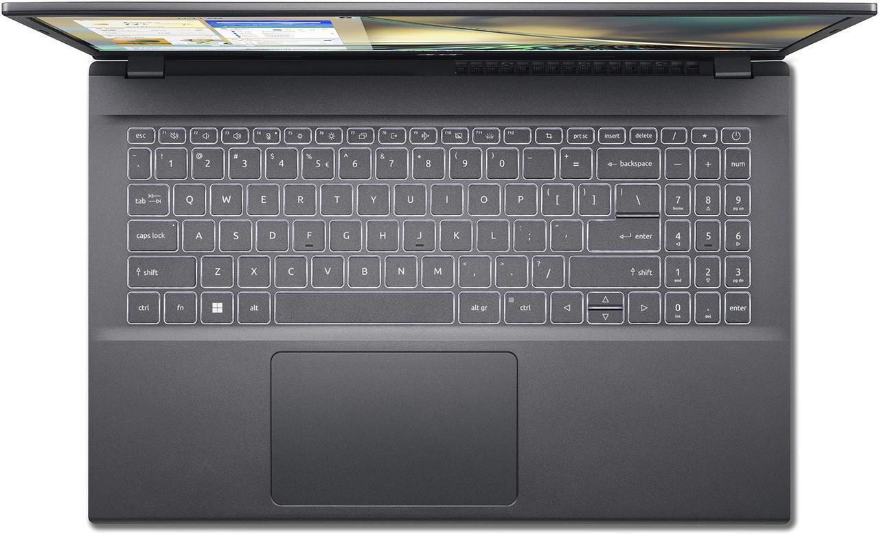 Alt view image 5 of 9 - Acer Laptop Aspire 5 Intel Core i5-1235U 8GB Memory 512 GB NVMe SSD Intel Iris Xe Graphics 15.6'' Non-Touch Screen Windows 11 Home 64-bit A515-57-53T2