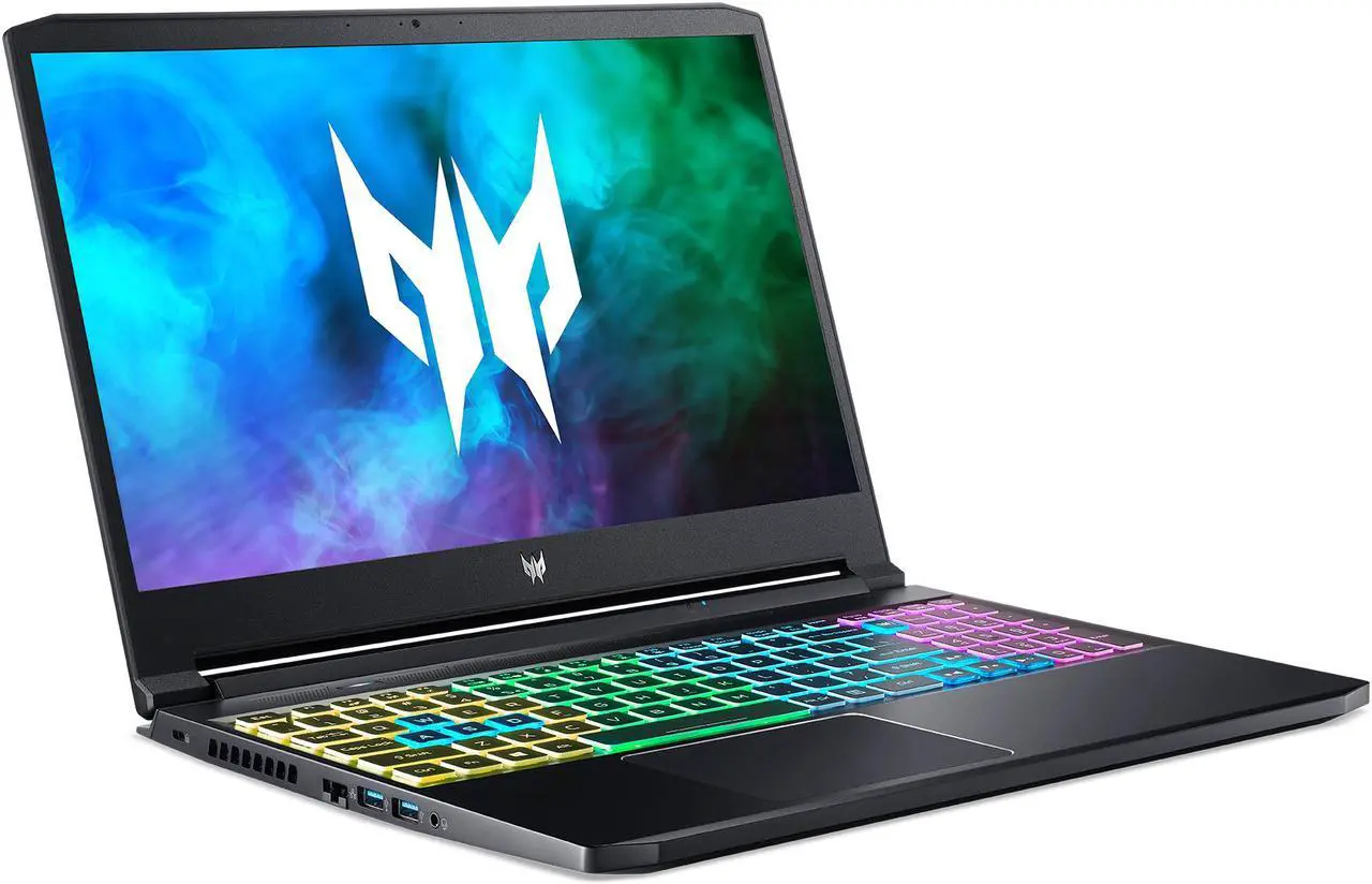 Alt view image 2 of 10 - Acer Predator Triton 300 - 15.6" GeForce RTX 3060 Laptop GPU - Intel Core i7-11800H  - 16GB Memory - 512 GB NVMe SSD - Windows 11 Home 64-bit - Gaming Laptop - 144 Hz IPS (PT315-53-75XX )