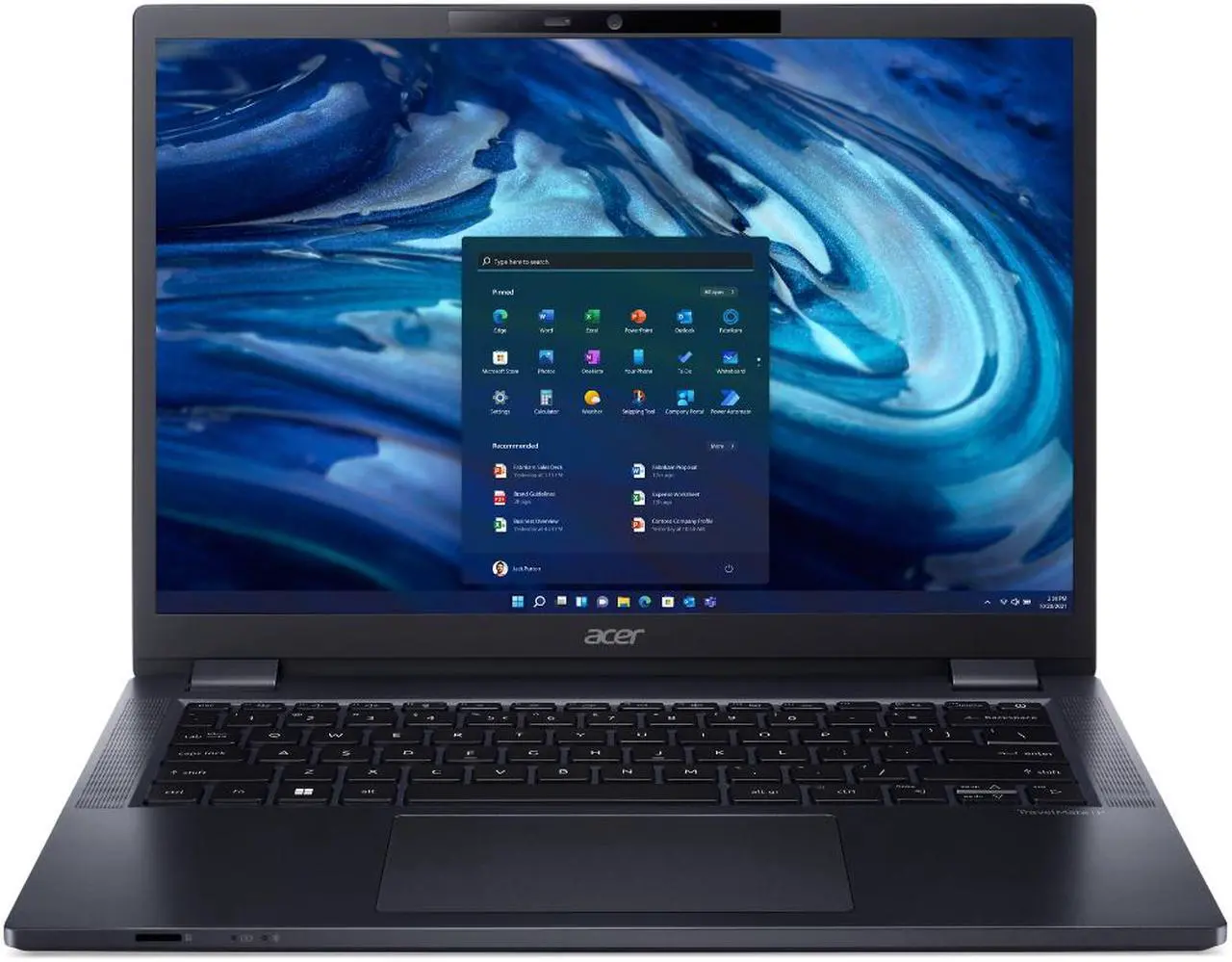 Main image of Acer 14" Touchscreen TravelMate AMD Ryzen 5 Pro 6650U 16GB Memory 512 GB AMD Radeon 660M Windows 11 Pro Notebook