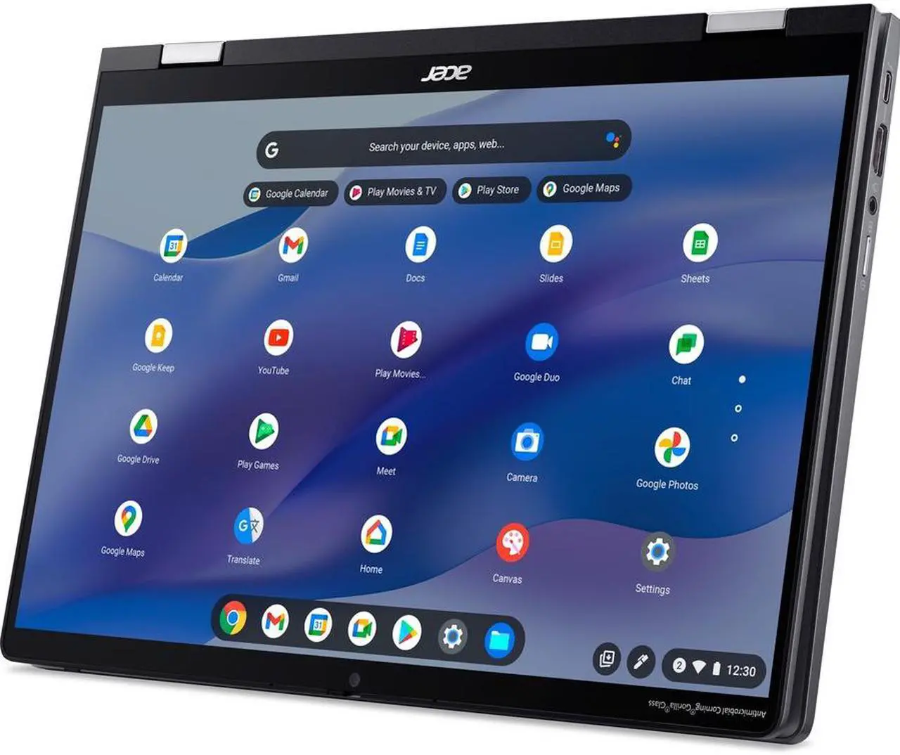 Broonel Black Leather Laptop Case For Acer Chromebook Spin 714 14" - Profile Series, Genuine Leather & Microfiber