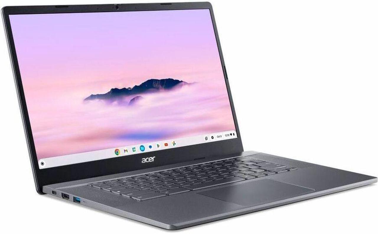 Alt view image 2 of 11 - Acer Chromebook Plus 515 CBE595-1T-58XN 15.6" Touchscreen Chromebook - Full HD - 1920 x 1080 - Intel Core i5 13th Gen i5-1335U Deca-core (10 Core) 1.30 GHz - 8 GB Total RAM - 256 GB SSD - Iron