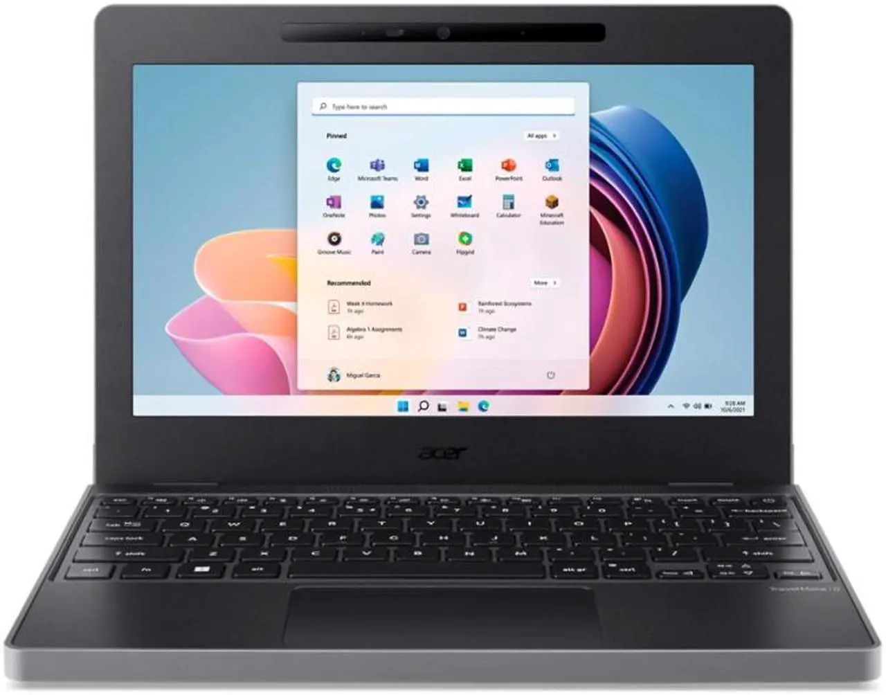 Alt view image 2 of 9 - Acer TravelMate B3 11 B311-33 TMB311-33-P8UG 11.6" Notebook - WXGA - 1366 x 768 - Intel N200 Quad-core (4 Core) 1 GHz - 8 GB Total RAM - 128 GB SSD - Black