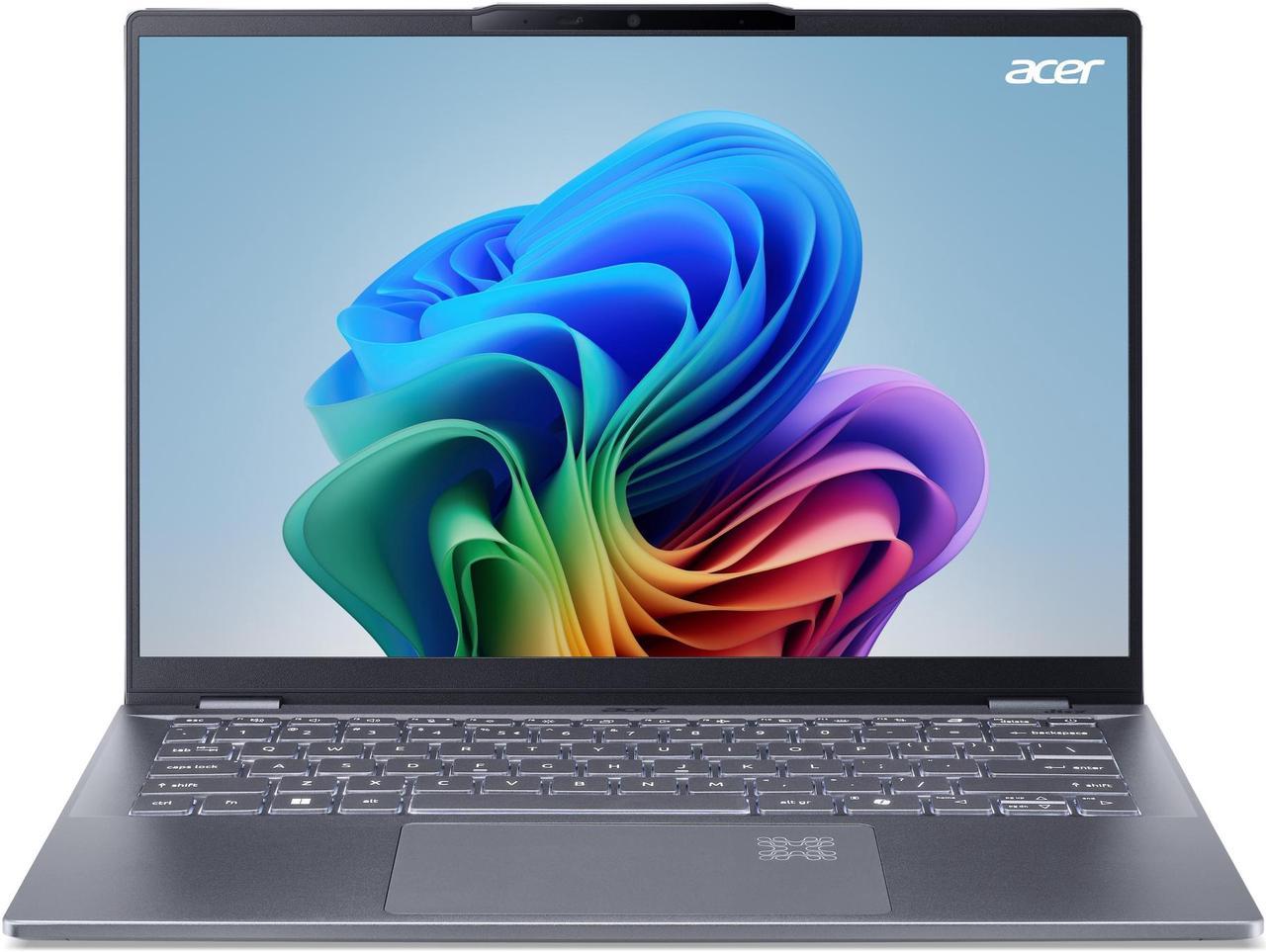 Acer Swift 14 AI Intel Evo AI Ready Copilot+ PC, 14" WUXGA, Multi-Touch 100% sRGB Display, Intel Core Ultra 7 258V, ARC 140V Graphics, QHD IR Webcam, Fingerprint Reader, Windows 11 Home