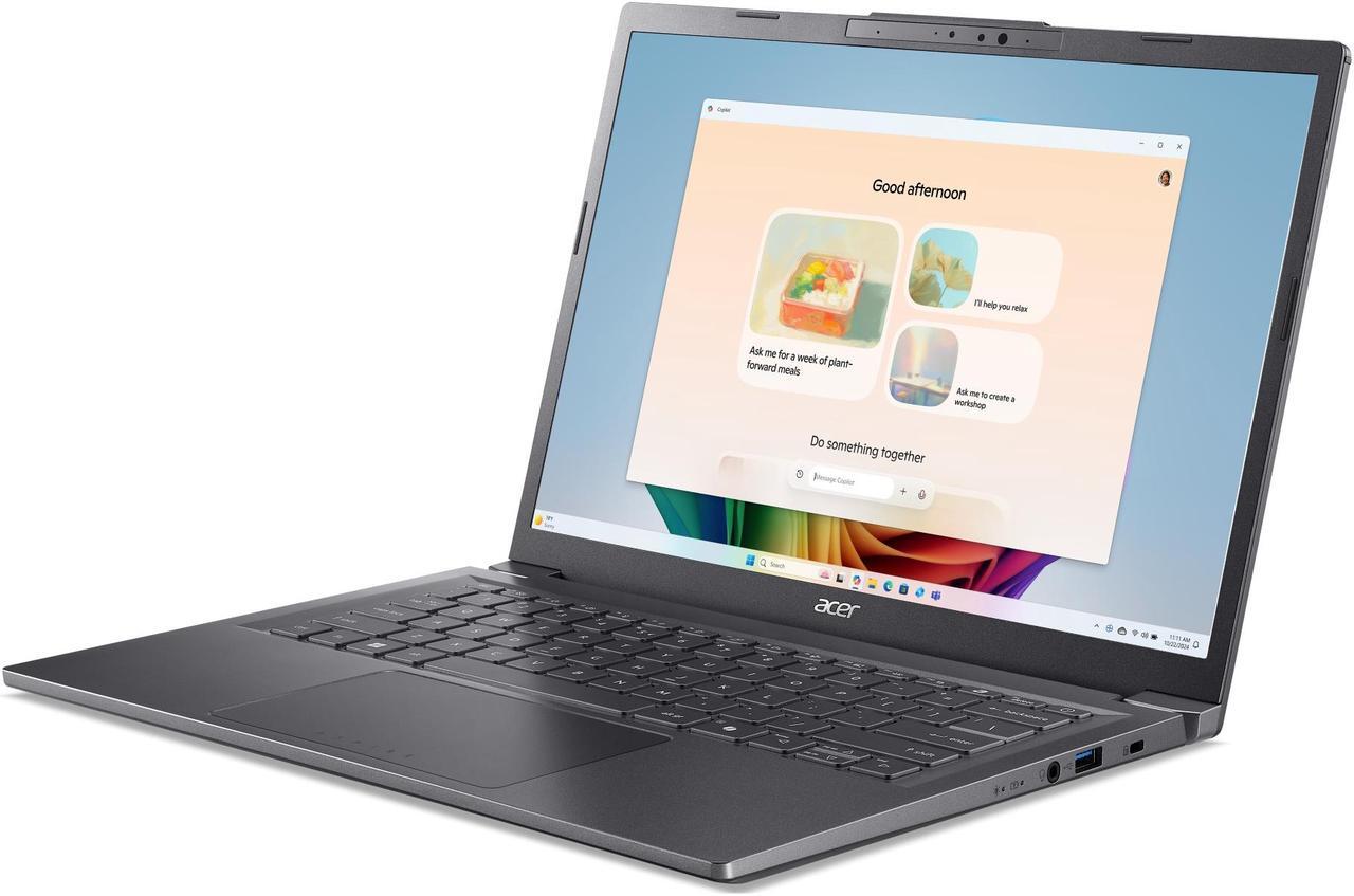 Alt view image 3 of 7 - Acer Aspire 14 AI Copilot+ PC 14.0" Laptop Ultra 7 256V 16GB RAM 1TB SSD Windows 11 Home A14-52M-72FH