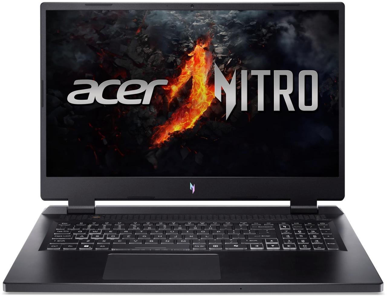 Alt view image 2 of 5 - Acer Nitro 17 - 17.3" Intel Core i7-14650HX GeForce RTX 4060 Laptop GPU - Up to 5.2GHz - 16 GB DDR5 Memory - 1 TB PCIe SSD - Windows 11 Home Gaming Laptop - 165 Hz IPS (AN17-72-734A )