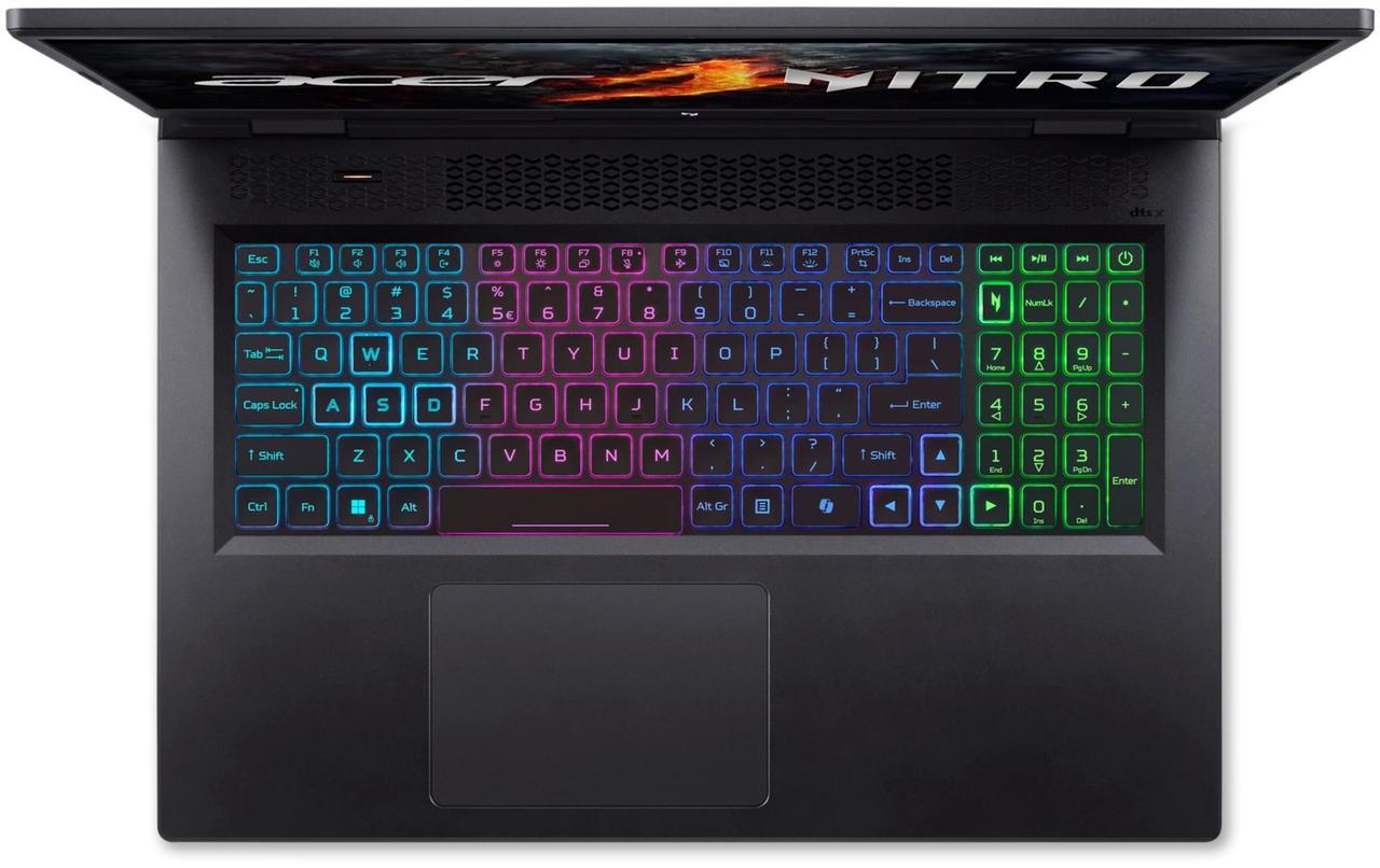 Alt view image 3 of 5 - Acer Nitro 17 - 17.3" Intel Core i7-14650HX GeForce RTX 4060 Laptop GPU - Up to 5.2GHz - 16 GB DDR5 Memory - 1 TB PCIe SSD - Windows 11 Home Gaming Laptop - 165 Hz IPS (AN17-72-734A )