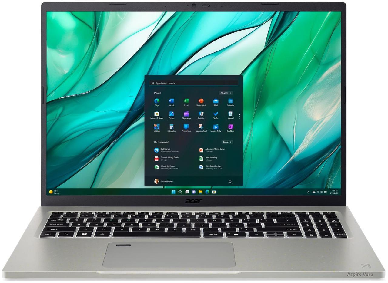 Main image of Acer Aspire Vero 16 16" Touchscreen Intel Core Ultra 7 155U 16GB Memory 1TB PCIe Gen 4 SSD Intel Graphics Windows 11 Home AV16-51PT-74NR