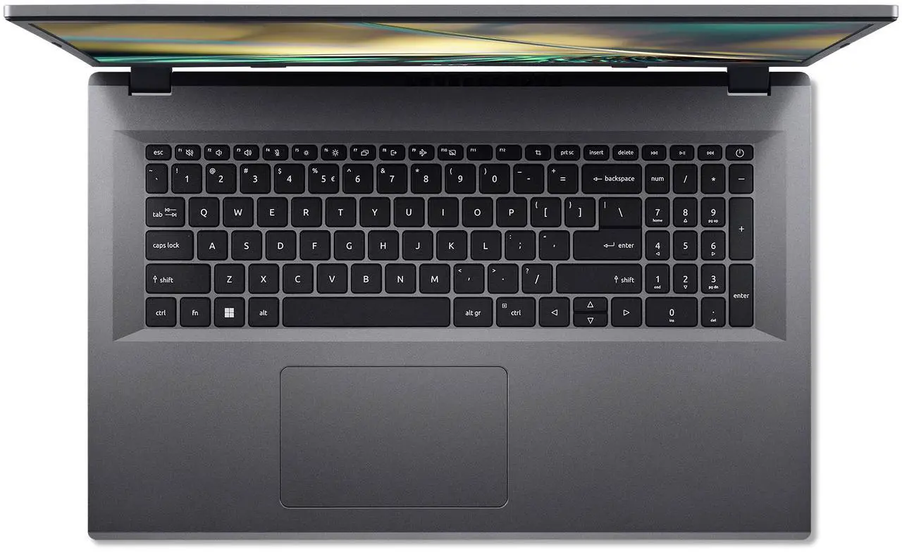 Alt view image 4 of 10 - Acer Aspire 3  17.3" HD Intel Processor N100 8GB LPDDR5 128GB eMMC Windows 11 Home in S mode A317-55P-C0NX
