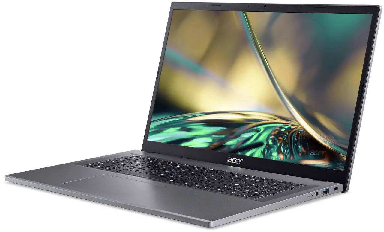 Alt view image 3 of 10 - Acer Aspire 3  17.3" HD Intel Processor N100 8GB LPDDR5 128GB eMMC Windows 11 Home in S mode A317-55P-C0NX