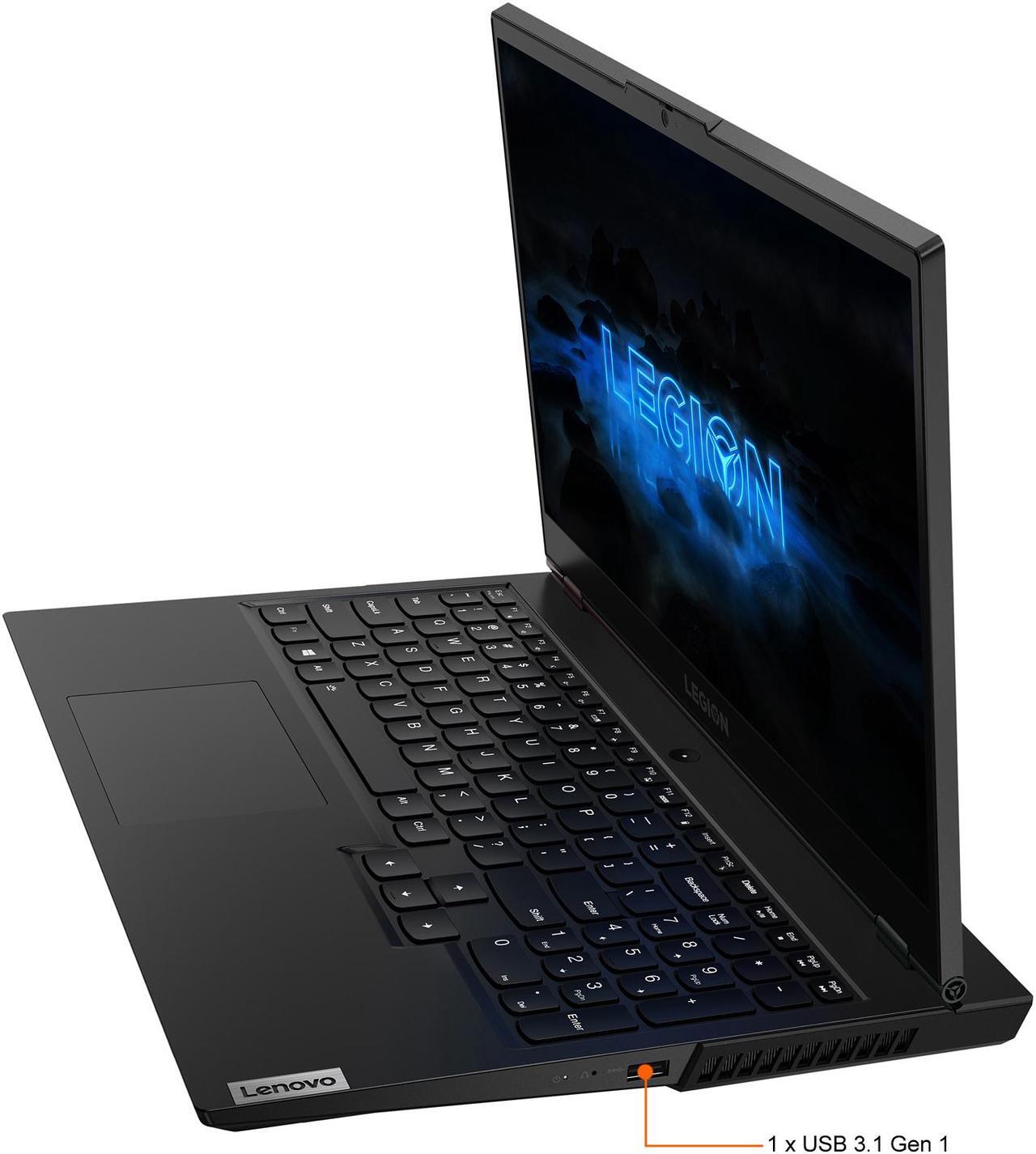 Alt view image 8 of 20 - Lenovo Legion 5-15ARH05H - 15.6" 120 Hz IPS - AMD Ryzen 5 4600H (3.00 GHz) - NVIDIA GeForce GTX 1650 - 8 GB DDR4 - 1 TB HDD 256 GB PCIe SSD - Windows 10 Home 64-bit - Gaming Laptop (82B500FVUS)