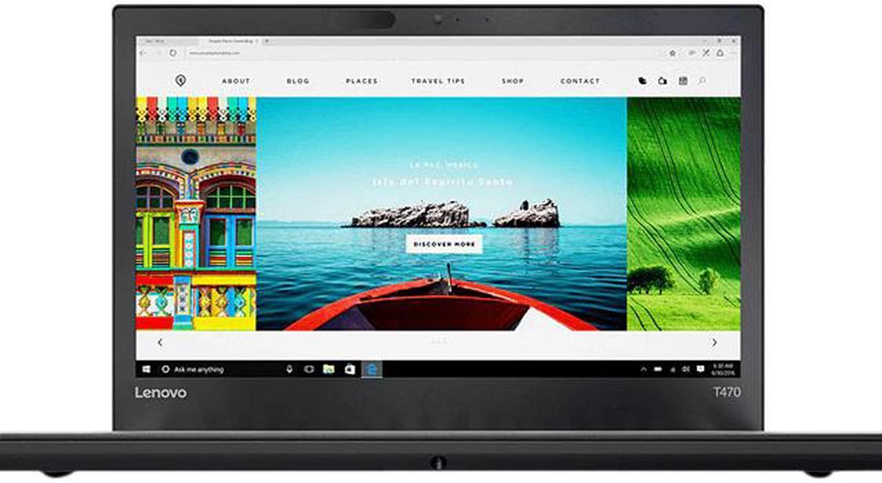 Lenovo Laptop ThinkPad Intel Core i5-6300U 8GB Memory 256 GB SSD Intel HD Graphics 520 14.0" Windows 10 Pro 64-bit T470