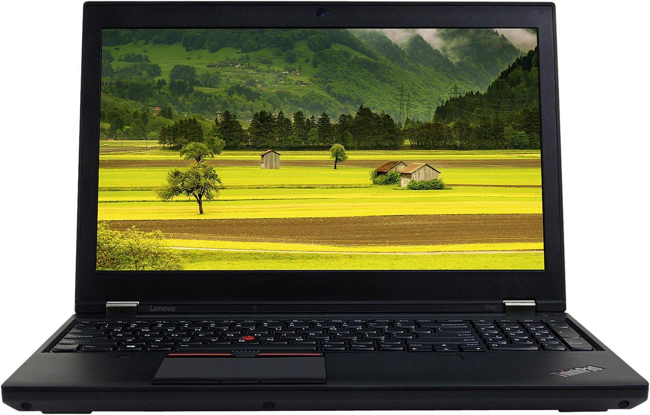 Lenovo Grade B Laptop ThinkPad Intel Core i7-6820HQ 16GB Memory 512 GB SSD Intel HD Graphics 530 15.6" Windows 10 Pro 64-bit P50