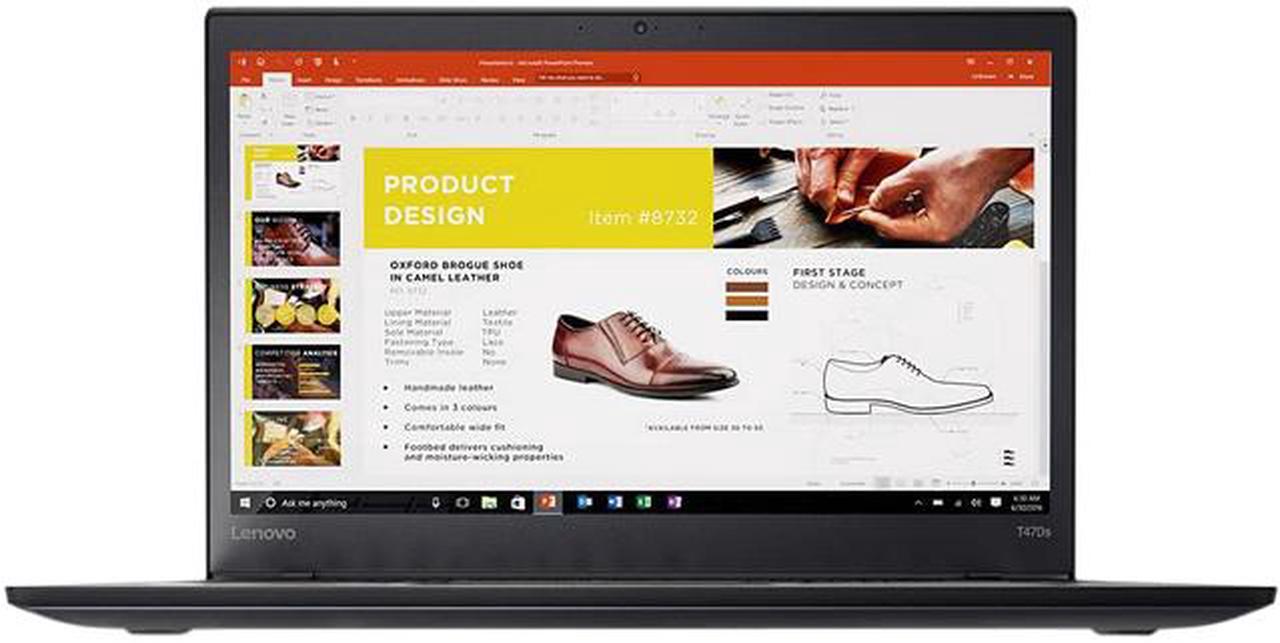 Lenovo Grade B Laptop ThinkPad Intel Core i7-7600U 16GB Memory 256 GB SSD Intel HD Graphics 620 14.0" Windows 10 Pro 64-bit T470S