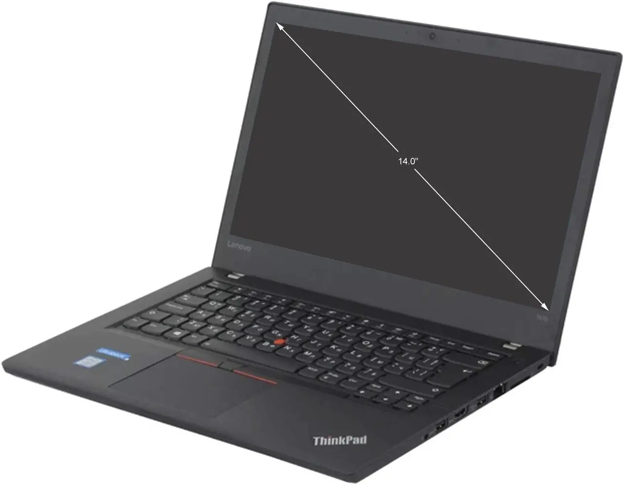 Alt view image 2 of 2 - Lenovo Laptop ThinkPad Intel Core i5-7300U 8GB Memory 256 GB SSD Intel HD Graphics 620 14.0" Non-Touch Screen Windows 10 Pro 64-bit T470