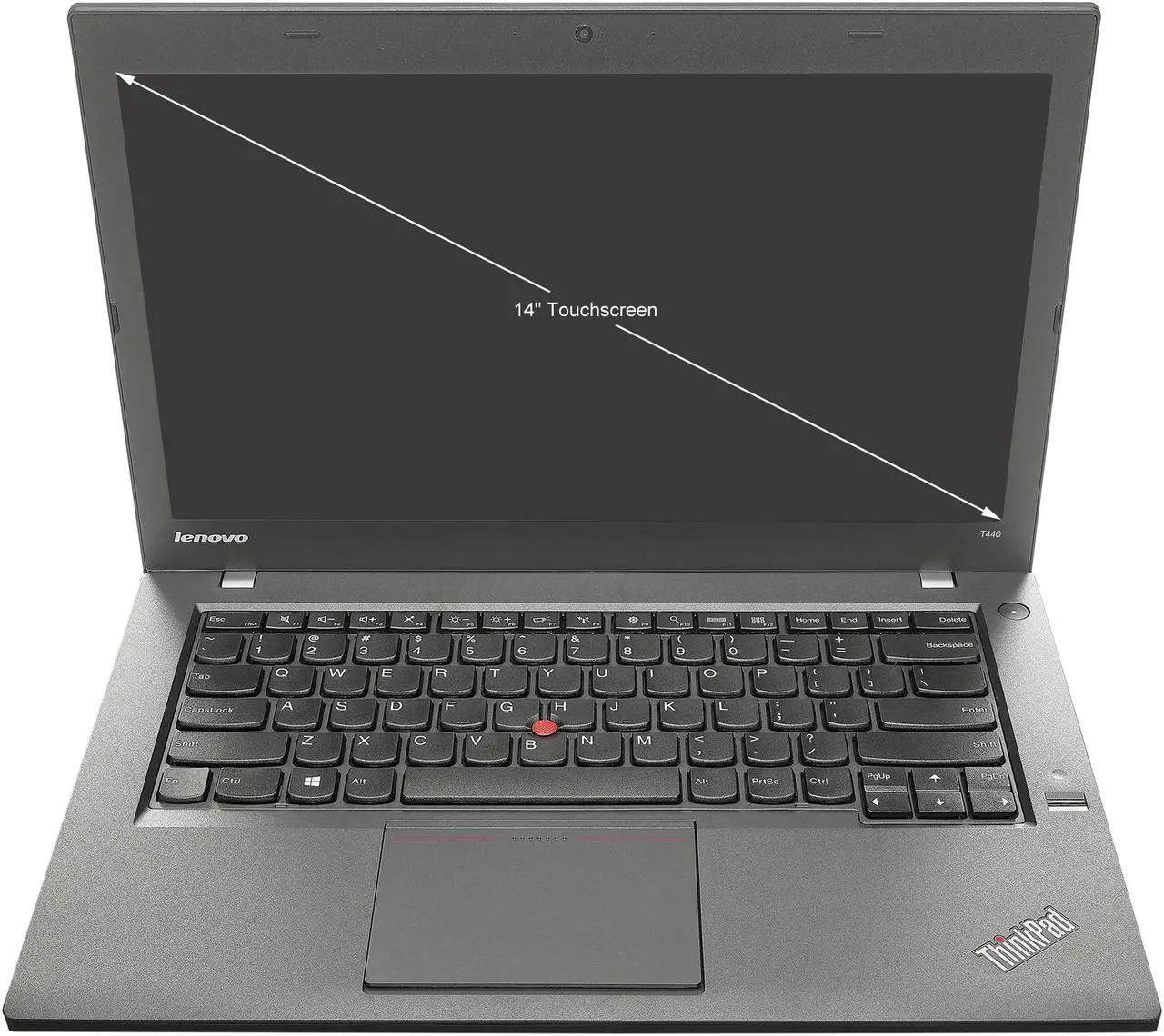 Alt view image 2 of 6 - Lenovo Laptop ThinkPad T440 Intel Core i5 4th Gen 4300U (1.90GHz) 8 GB Memory 256 GB SSD Intel HD Graphics 4400 14.0" Windows 10 Pro 64-bit (Grade A Refurbished)