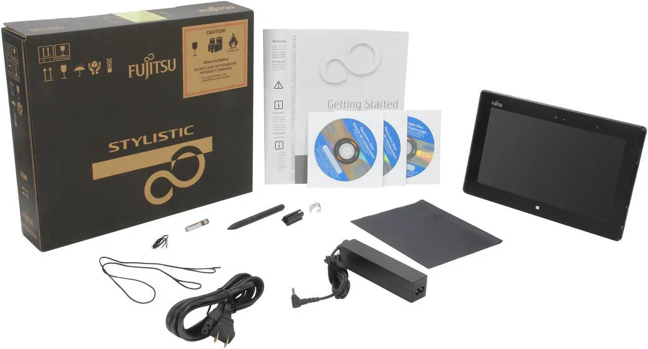 Alt view image 8 of 8 - Fujitsu STYLISTIC Q572 (Q572-W7D-001) 4GB Memory 10.1" 1366 x 768 Tablet Windows 7 Professional 64-Bit with Windows 8 Pro 64-Bit in the Box