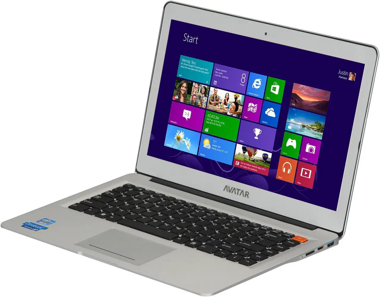 Main image of Avatar Intel Core i5-3317U 8GB Memory 32 GB SSD 500GB HDD Intel HD Graphics 4000 14.0" Non-Touch Screen 1366 x 768 Ultrabook Windows 8 64-bit AVIU-145A2