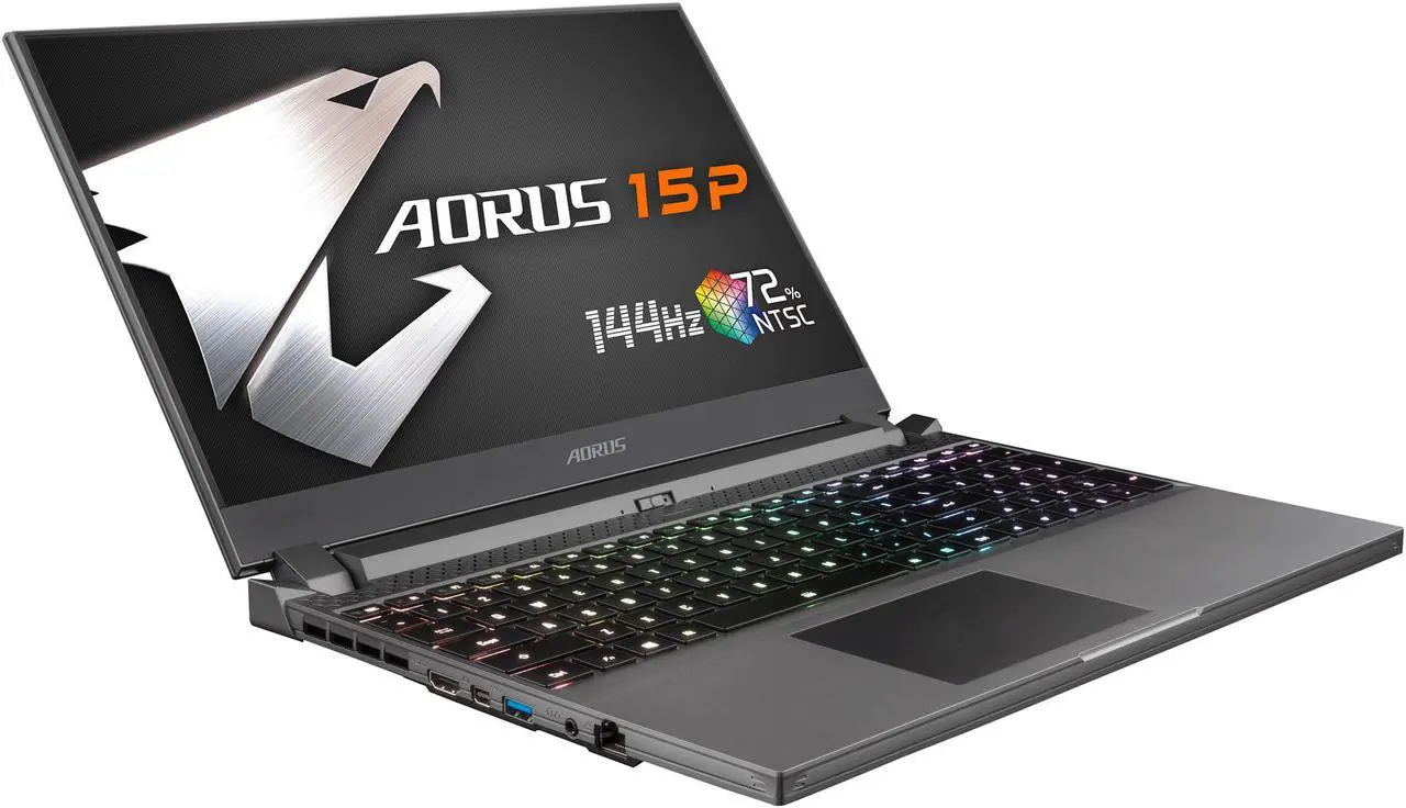 Alt view image 3 of 20 - Aorus - 15.6" GeForce RTX 2060 - Intel Core i7-10750H  - 16GB Memory - 512 GB PCIe SSD - Windows 10 Home 64-bit - Gaming Laptop - 144 Hz (15P KB-7US1130SH )