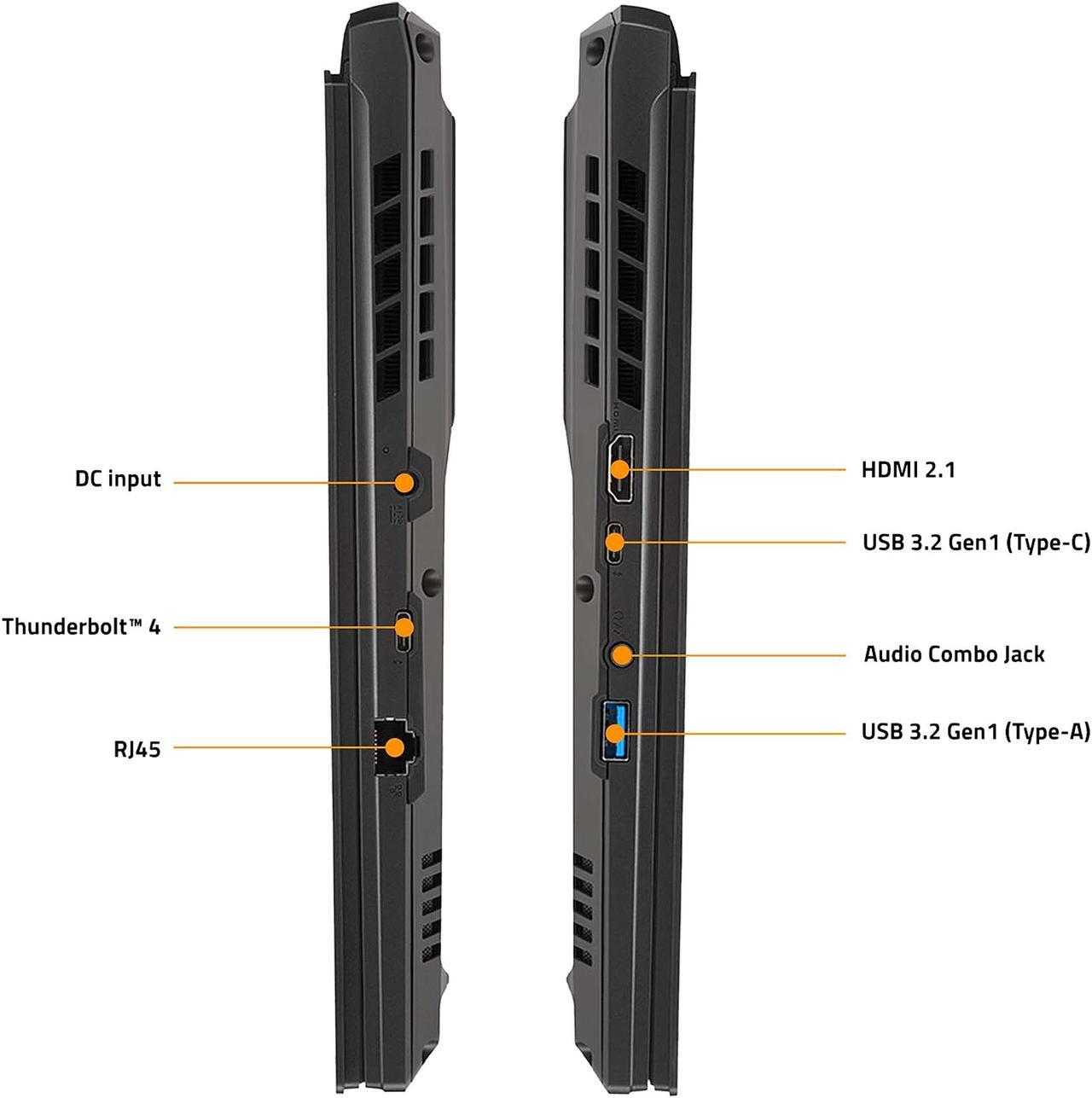 Alt view image 6 of 7 - GIGABYTE AORUS 15 XE5 - 15.6" 165 Hz Thin Bezel QHD 2560x1440 IPS-level Display - Intel Core i7-12700H - NVIDIA GeForce RTX 3070 Ti Laptop GPU 8GB GDDR6 - 16GB DDR5 RAM - 1TB SSD - Win11 Home - Gaming Laptop (AORUS 15 XE5-73USB34SH)