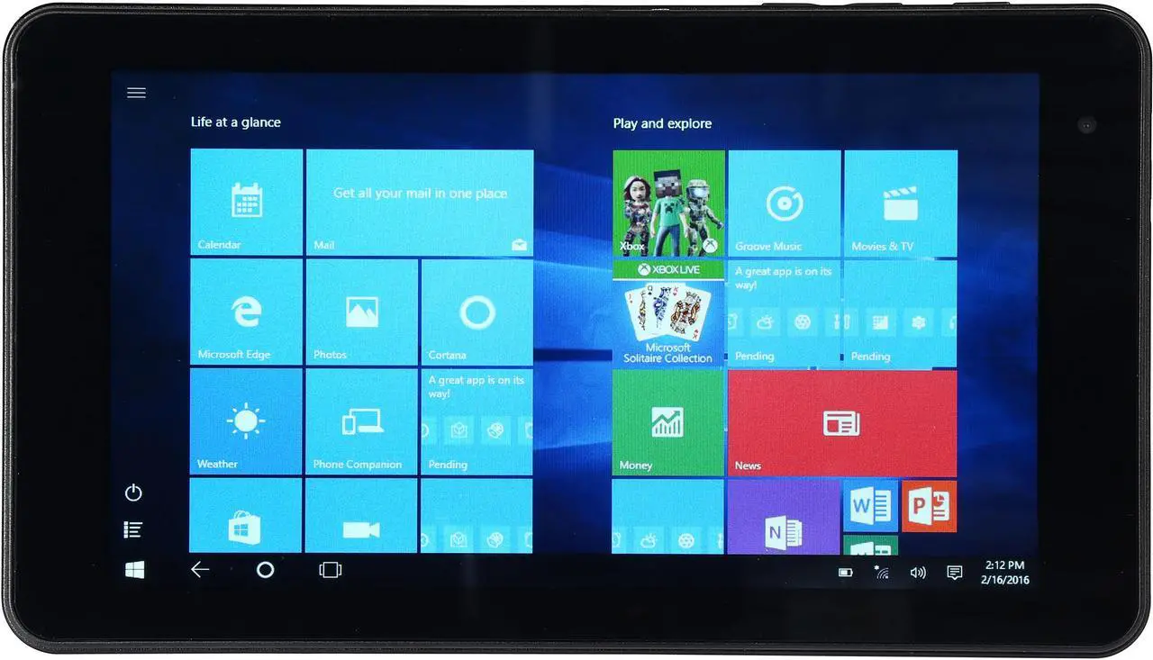Main image of Vulcan JOURNEY VTA0703IM16 1GB Memory 16GB eMMC 7" 1024 x 600 Tablet Windows 10 Home Black