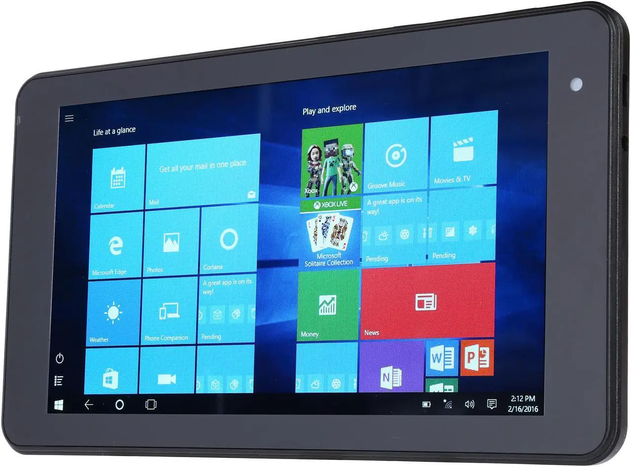 Alt view image 2 of 8 - Vulcan JOURNEY VTA0703IM16 1GB Memory 16GB eMMC 7" 1024 x 600 Tablet Windows 10 Home Black