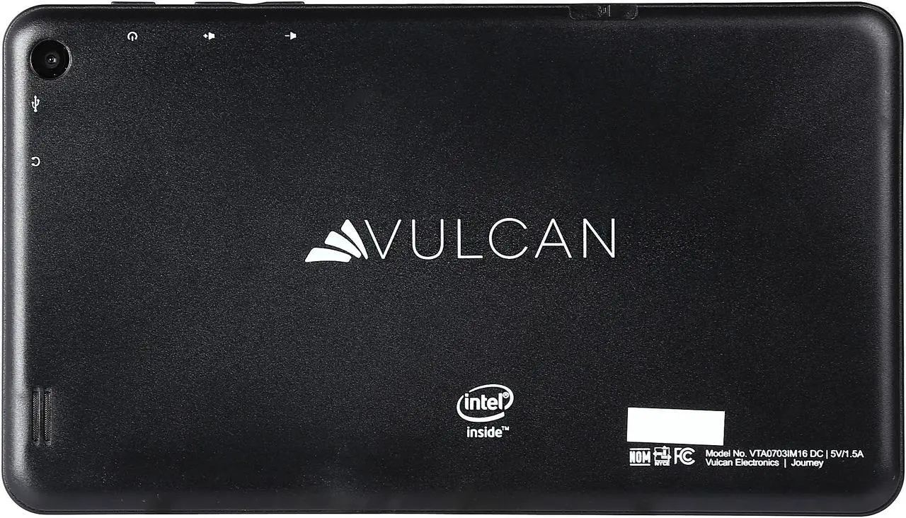 Alt view image 4 of 8 - Vulcan JOURNEY VTA0703IM16 1GB Memory 16GB eMMC 7" 1024 x 600 Tablet Windows 10 Home Black