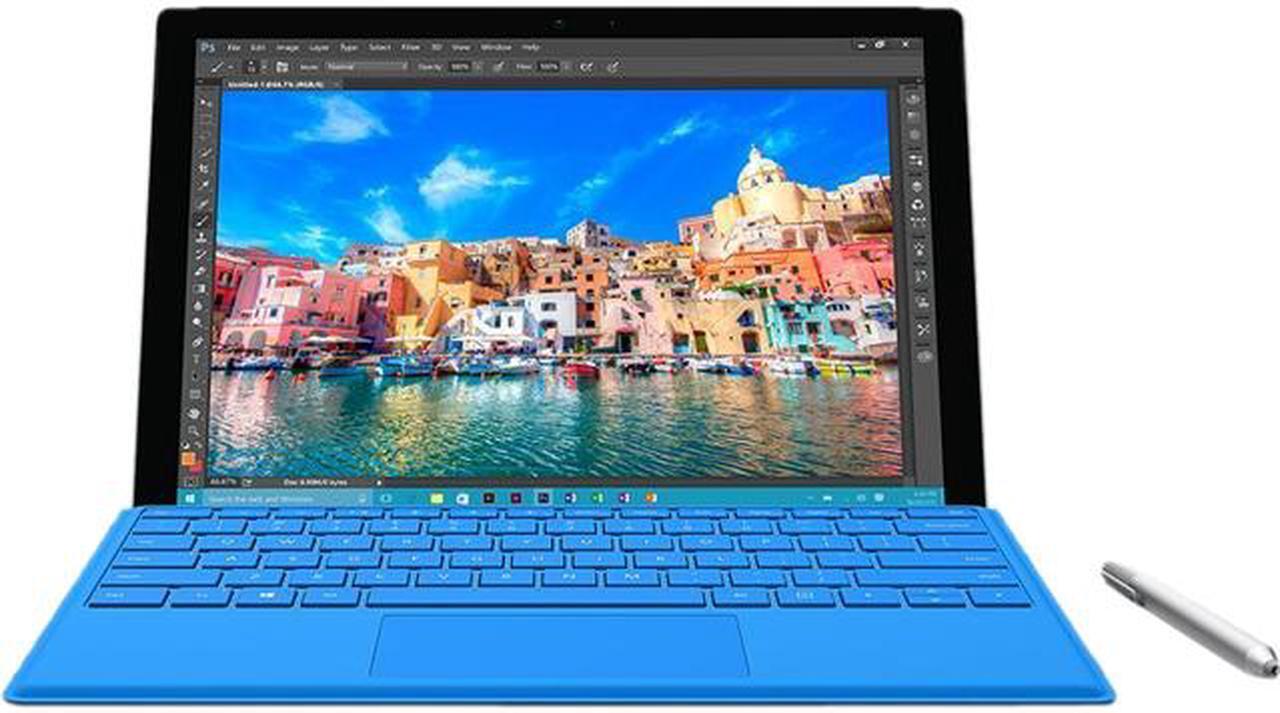 Main image of Microsoft Surface Pro 4 SU9-00001 Tablet Intel Core i7 6600U (2.60 GHz) 8 GB Memory 256 GB SSD Intel HD Graphics 520 12.3" 2736 x 1824 Touchscreen Windows 10 Pro With Pen