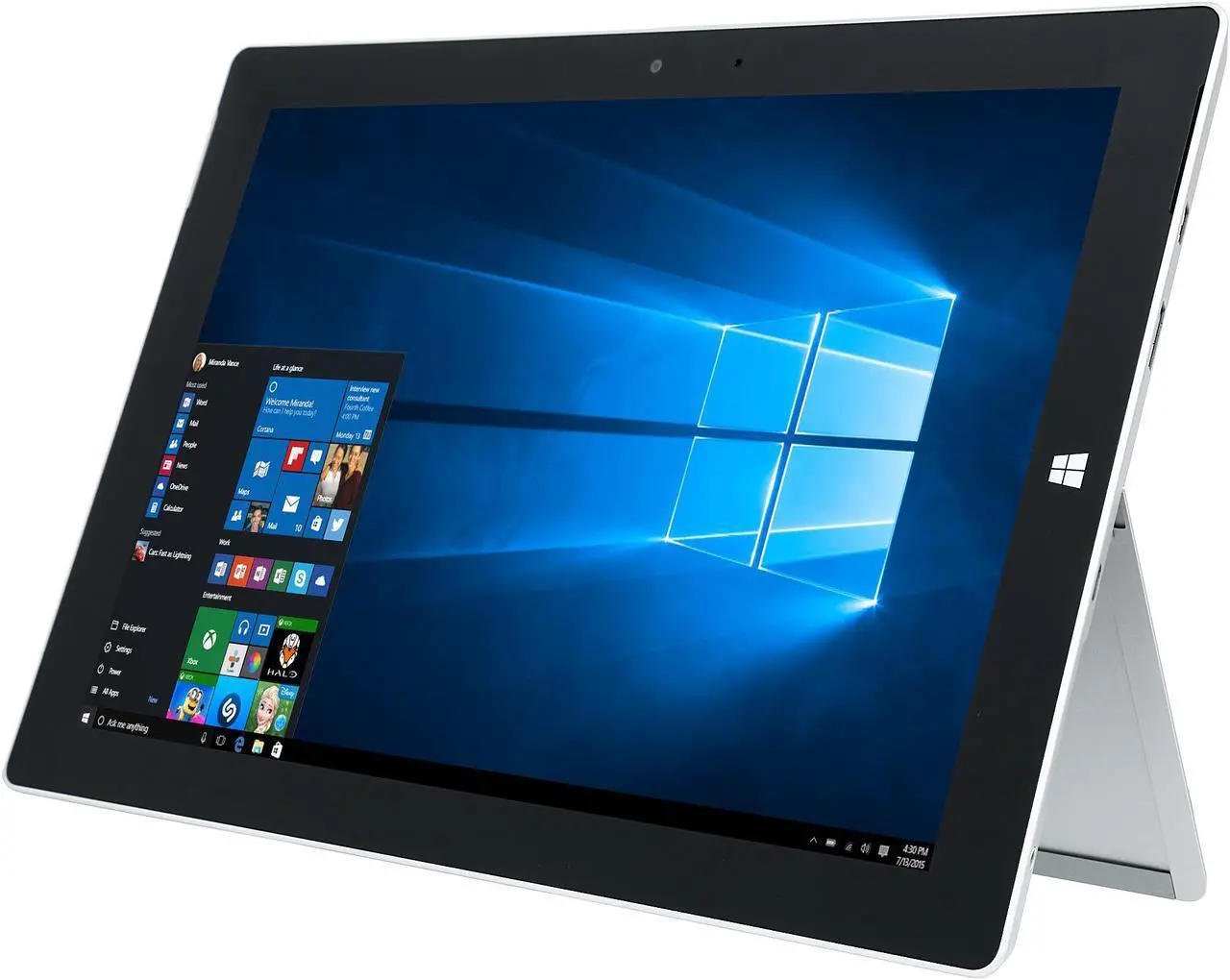 Alt view image 2 of 8 - Microsoft Surface 3 Intel Atom x7-Z8700 4GB Memory Intel HD Graphics 10.8" Touch Screen 1920 x 1280 Tablet Windows 10 Home GN4-00001