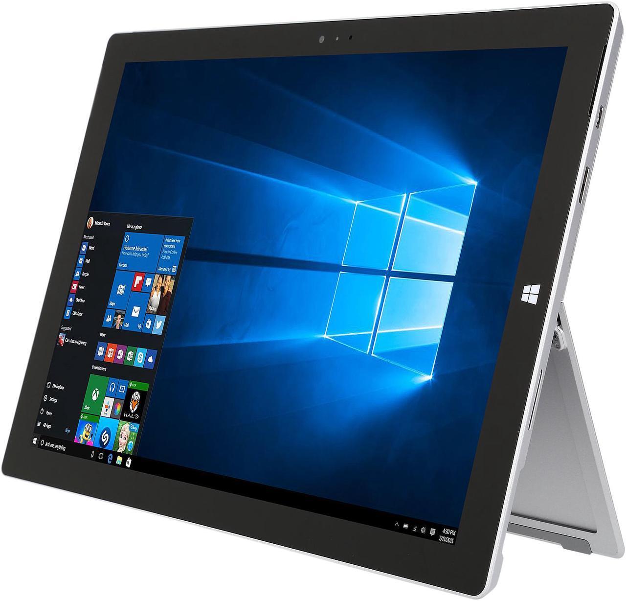 Alt view image 3 of 8 - Microsoft Surface Pro 3 Intel Core i5 4300U (1.90 GHz) 4 GB Memory 128 GB SSD 12.0" Touchscreen Grade B Tablet Windows 10 Pro
