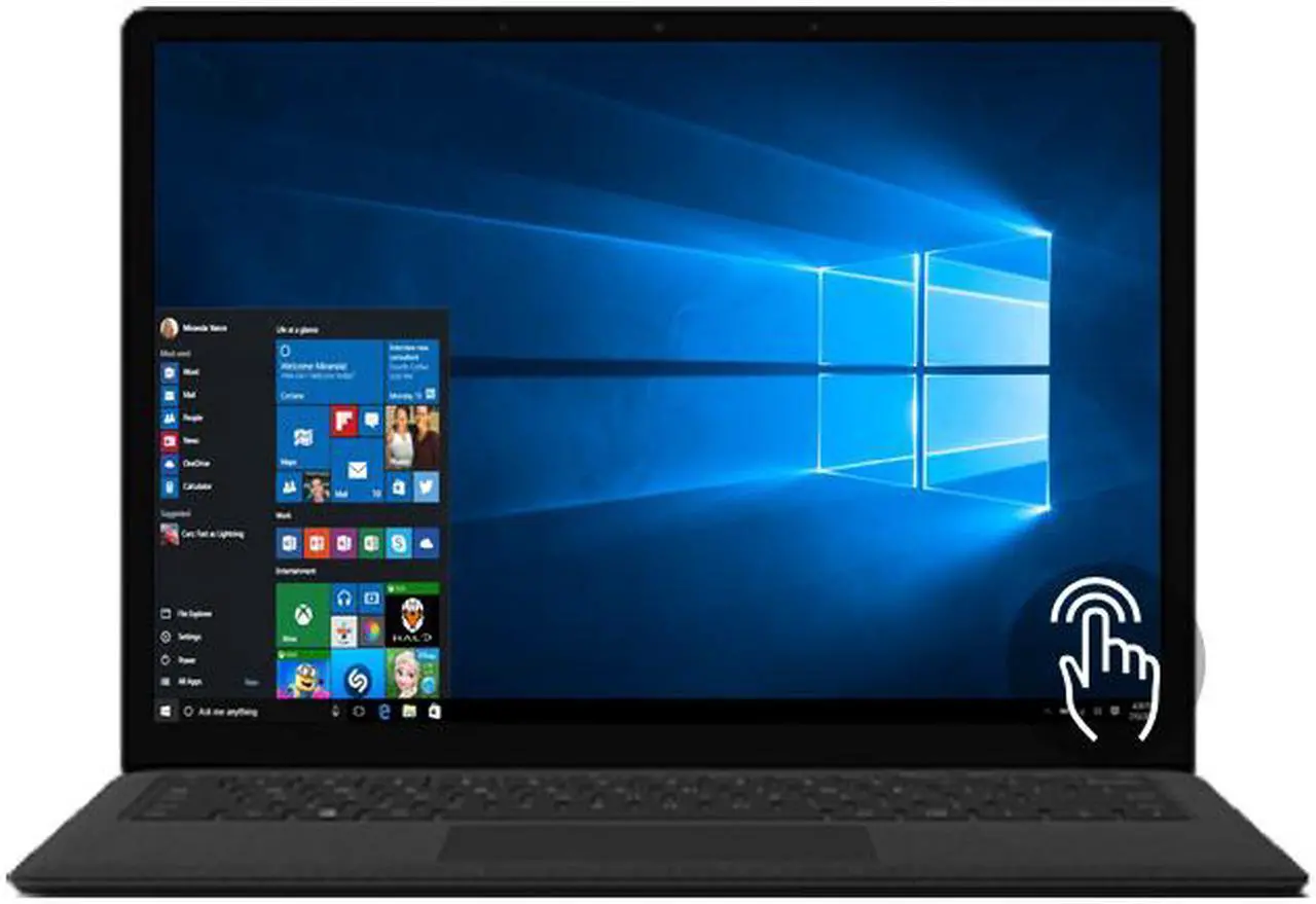 Main image of Microsoft Laptop Surface Laptop 2 Intel Core i7-8650U 8GB Memory 256 GB SSD Intel UHD Graphics 620 13.5" 10 point multi-touch Windows 10 Pro 64-Bit JKQ-00066
