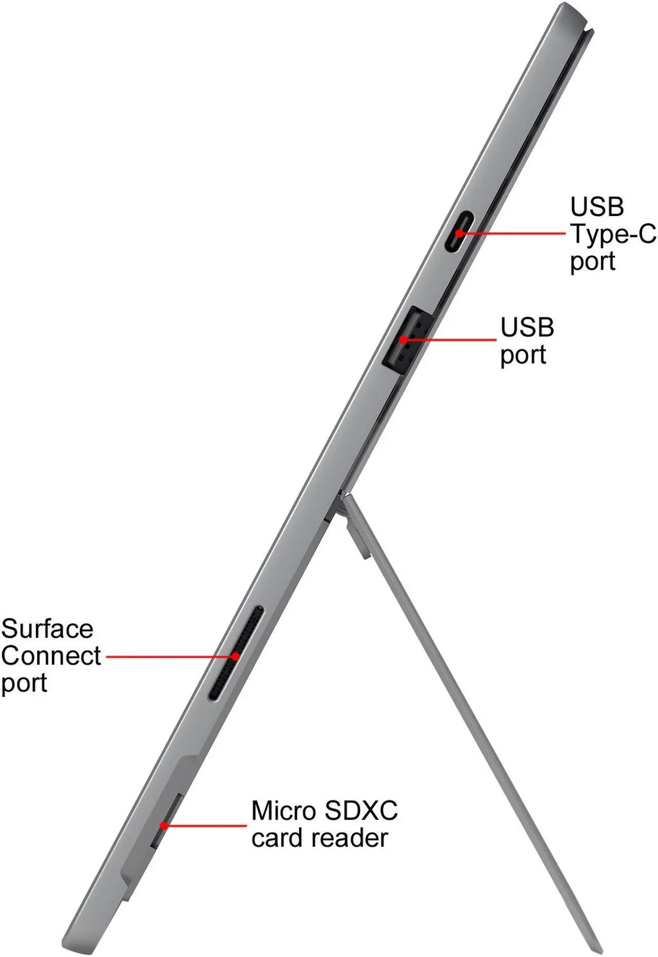 Alt view image 8 of 10 - Microsoft Surface Pro 7 - 12.3" Touch-Screen - Intel Core i7 - 16 GB Memory - 512 GB Solid State Drive (Latest Model) - Platinum