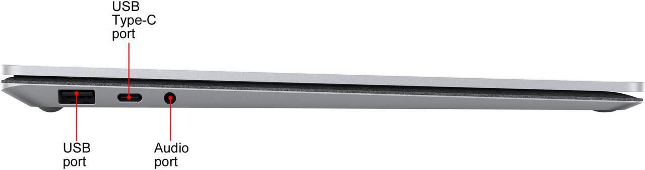Alt view image 7 of 8 - Microsoft Surface Laptop 3 - 13.5" Touch-Screen - Intel Core i5 - 8 GB Memory - 128 GB Solid State Drive (Latest Model) - Platinum with Alcantara