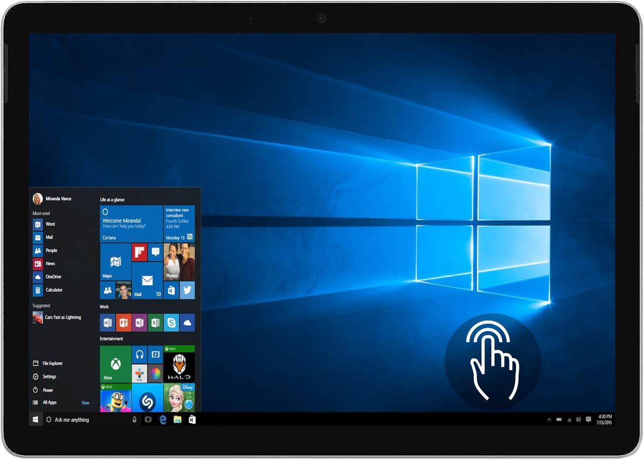 Main image of Microsoft Surface Go 2 Intel Core m3-8100Y 8GB Memory 128 GB SSD Intel HD Graphics 615 10.5" Touch Screen 1920 x 1080 Detachable 2-in-1 Laptop Windows 10 Pro SUA-00001