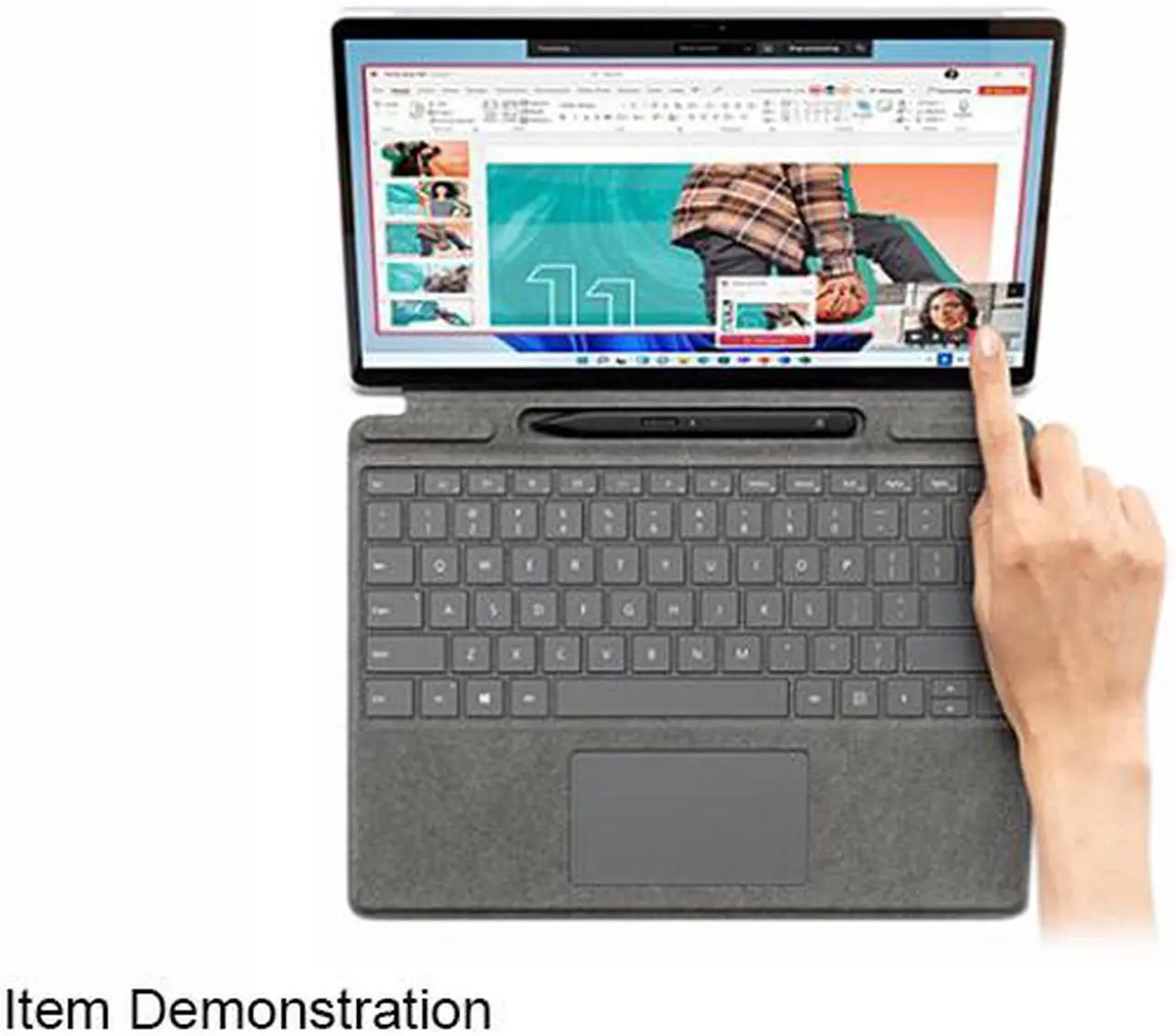 Alt view image 8 of 12 - Microsoft Surface Pro 8 Intel Core i3-1115G4 8GB Memory 128 GB SSD Intel UHD Graphics 13.0" 10 point multi-touch 2880 x 1920 Detachable 2-in-1 Laptop Windows 11 Pro 8PM-00001