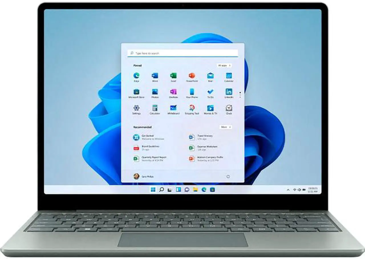 Main image of Microsoft Laptop Surface Laptop Go 2 Intel Core i5-1135G7 8 GB LPDDR4X Memory 128 GB SSD Intel Iris Xe Graphics 12.4" 10 point multi-touch Windows 11 Home 64-bit 8QC-00026