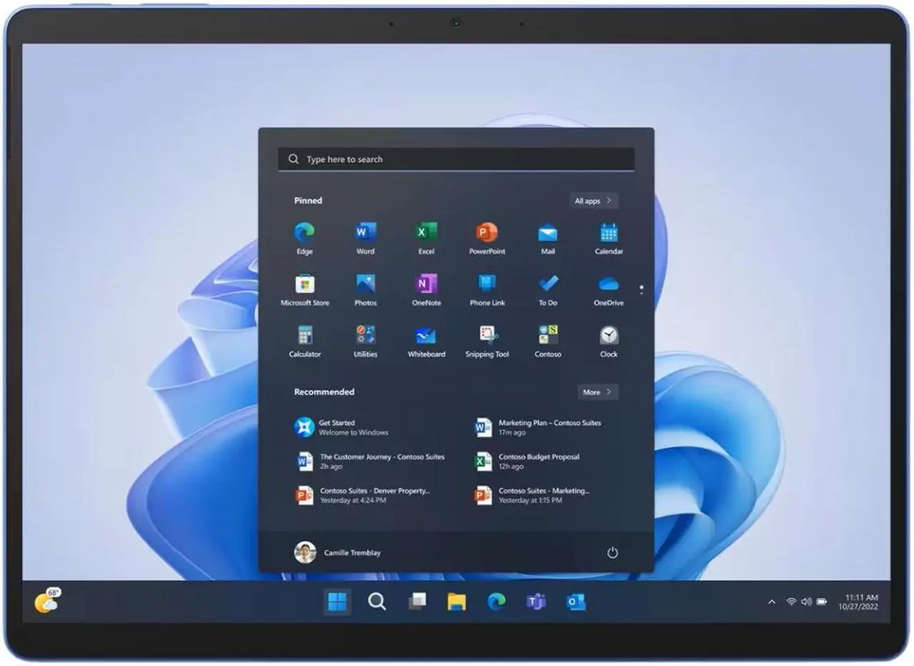 Alt view image 2 of 15 - Microsoft Surface Pro 9 For Business - 13" PixelSense Display - Intel Core i7 10-Core (12th Gen) - 16 GB RAM - 512GB SSD - Windows 11 Pro - Sapphire  QIY-00033